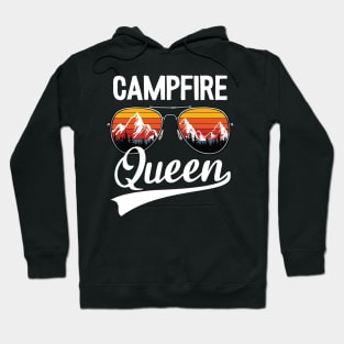 Campfire Queen Funny Camping Hoodie